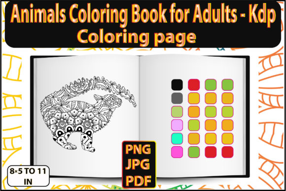 Animals Coloring Book Graphics & Coloring Pages Amp Review