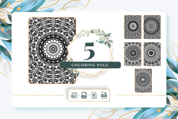 Coloring Pages Bundle KDP Pack 223: Graphics & Amp Review