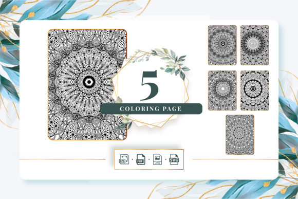 Coloring Pages Bundle KDP Pack 239 Graphics Review