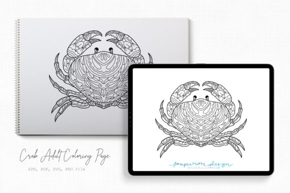 Crab Adult Coloring Page: A Designer’s Embroidery Review