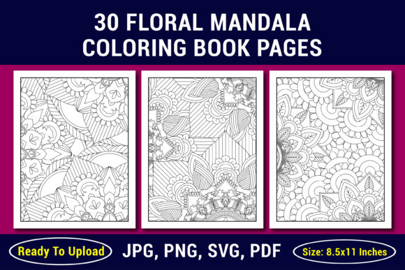 Floral Mandala Coloring Pages & Books: Graphics Amp Review