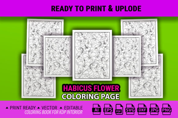 Habicus Flower Coloring Page: Graphics & Coloring Pages Amp