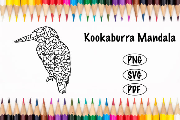 Kookaburra Mandala Coloring Page