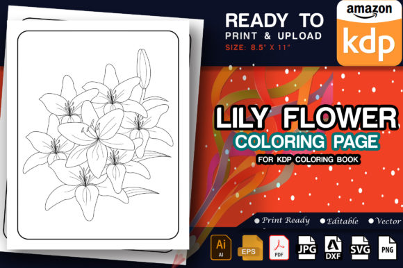 Lily Flowers Coloring Page: Graphics & Amp Review
