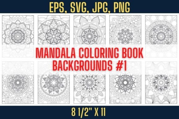 Mandala Coloring Backgrounds: Graphics & Coloring Pages Amp