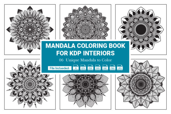 Mandala Coloring Page Bundle: Graphics & Coloring Pages Amp