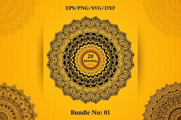 Mandala Coloring Page Bundle Vol-01: Graphics & Coloring Pages Amp