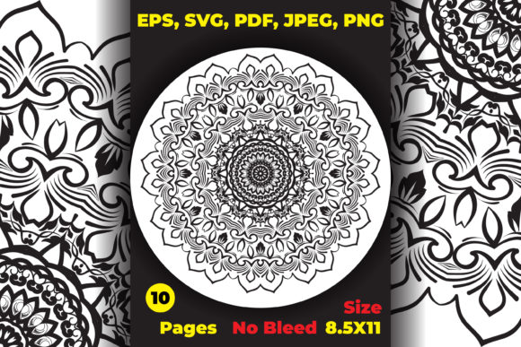 Mandala Coloring Page for Various Styles | Graphics & Amp